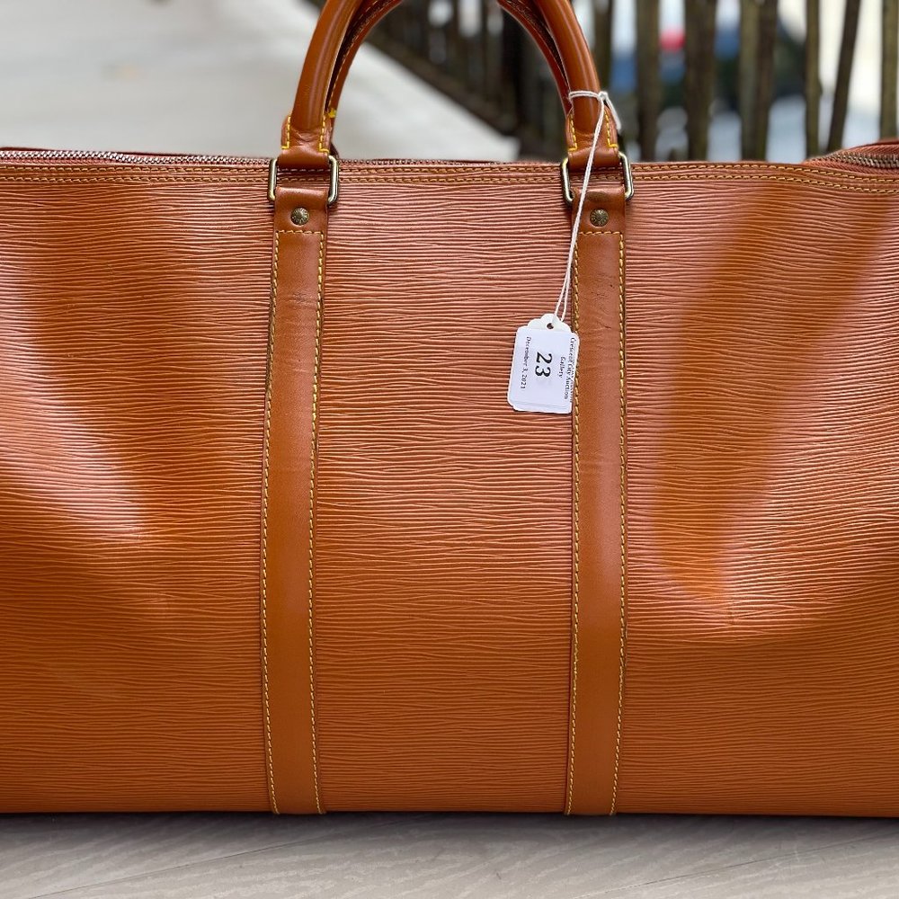 Louis Vuitton LV Boston Bag Keepall 50 Light Brown Epi